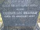 
Ellen Rice,
wife of C. BEAHAN,
died 18 Aug 1935;
Cornelius BEAHAN,
died 21 Jan 1937;
Bald Hills (Sandgate) cemetery, Brisbane
