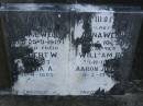 
parents;
William J. WEBBER,
died 25-9-1919;
Anna WEBBER,
died 8-10-1941;
children;
Herbert W.,
died 1-7-1887;
William E.,
died 25-11-1938;
Cecilia A.,
died 21-4-1895;
Aaron Joseph,
died 11-3-1940;
Bald Hills (Sandgate) cemetery, Brisbane

