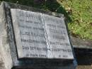 
Alice KRAUSE,
wife mother,
born 22 Nov 1895 died 20 Nov 1962;
Herman G. KRAUSE,
father,
born 7 July 1887 died 20 May 1974;
Bald Hills (Sandgate) cemetery, Brisbane
