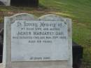 
Agnes Margaret DAY,
wife mother,
died 29 Nov 1949 aged 64 years;
Bald Hills (Sandgate) cemetery, Brisbane
