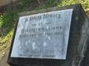 
Elizabeth WILLIAMS,
died 18 May 1960;
Bald Hills (Sandgate) cemetery, Brisbane
