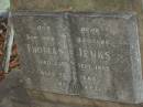 
Thomas JENKS,
son brother,
died 23 Sept 1955 aged 32 years;
Bald Hills (Sandgate) cemetery, Brisbane
