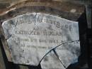 
Kathleen HOGAN,
died 11 Dec 1947 aged 44 years;
Bald Hills (Sandgate) cemetery, Brisbane
