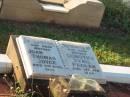 
sisters;
Joan Thomas JOYCE,
mother,
died 6 April 1973;
Dorothy Sybil PEDLER,
mother,
died 19 Feb 1954;
Bald Hills (Sandgate) cemetery, Brisbane
