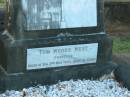 
Zillah GARNHAM,
wife mother,
died 14 Nov 1939 aged 71 years;
Tom Woods WEST,
grandson,
killed at sea 3 May 1942 aged 18 years;
Bald Hills (Sandgate) cemetery, Brisbane
