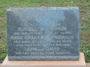 
Russell MCPHERSON,
father,
died 5 Sept 1933 aged 87 years;
Annie Graham MCPHERSON,
mother,
died 18 April 1942 aged 84 years;
John & David,
sons & brothers,
died serving their country;
R. MCPHERSON,
born 5-2-1893,
died 3-1-1964;
Bald Hills (Sandgate) cemetery, Brisbane
