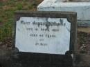 
Mary Agnes EDWARDS,
died 19 April 1929 aged 42 years;
Bald Hills (Sandgate) cemetery, Brisbane
