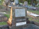 
[headstone difficult to read]
Denis HARTIGAN;
Frederick HARTIGAN,
died aged 24 years;
Maurice HARTIGAN,
aged 69 years;
Lillian HARTIGAN,
died Sept 1958 aged 75 years;
Doreen,
daughter,
died 10 Sept 1951 aged 28 years;
Bald Hills (Sandgate) cemetery, Brisbane
