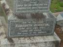 
George,
husband of Elizabeth JOHNSTON,
died 14 APril 1917 aged 78 years;
Elizabeth JOHNSTON,
died 28 Sept 1924 aged 86 years;
Eliza Jane,
daughter,
died 19 Aug 1920 aged 50 years;
Bald Hills (Sandgate) cemetery, Brisbane
