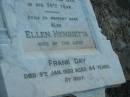 
Eliza Ann BUNDY,
mother,
died 27 Sept 1937 aged 64 years;
Mary,
wife of Samuel UNWIN,
died 17 July 1917 in 72nd year;
Samuel UNWIN,
died 8 Feb 1920 in 74th year;
Ellen Henrietta,
wife of late Frank DAY,
died 9 Jan 1932 aged 44 years;
Margaret Dothorty,
wife of David UNWIN,
died 14 Jan 1915? aged 39 years;
Elizabeth Virtue UNWIN,
died 20 June 1949 aged 72 years;
Bald Hills (Sandgate) cemetery, Brisbane
