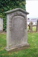 
Thomas STODDART
d: 27 Nov 1837, aged 66
(wife) Margaret HALL
d: 30 Oct 1844, aged 66
two infant children

(son) Thomas STODDART
d: 24 Mar 1874, aged 64
(wife) Margaret STEWART
d: 20 Feb 1893, aged 67

Old Kirk, Selkirk, Scotland
