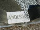 
Anderson
Anglican Cemetery, Sherwood.


