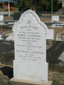 Samuel Johnston 16 May 1911 aged 39 Ada Marsh Johnston 17 Oct 1953 aged 77 Anglican Cemetery, Sherwood.   