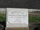 
Catherine Elizabeth Brown 13 Dec 1929 aged 76
Anglican Cemetery, Sherwood.


