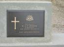 
W J F Weedon
22 Jan 1961 age 70

Sherwood (Anglican) Cemetery, Brisbane
