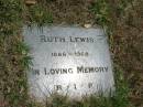 
Ruth Lewis 1886-1968

Sherwood (Anglican) Cemetery, Brisbane
