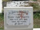 Ruby Ann Tooth Died 27 Nov 1938 aged 49  Sherwood (Anglican) Cemetery, Brisbane 