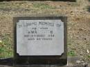 Emma WILTON 15 Mar 1934 aged 89  Sherwood (Anglican) Cemetery, Brisbane 