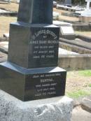 
James Henry NICHOLS
5 Aug 1923 aged 56,
his wife,
Bertha
21 Jul 1948 aged 78 yrs

Sherwood (Anglican) Cemetery, Brisbane

