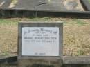 
Annie Maud HOLDEN
13 May 1931 aged 47

Sherwood (Anglican) Cemetery, Brisbane

