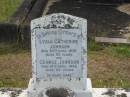 Lydia Catherine JOHNSON 30 Apr 1939 aged 60 George JOHNSON 15 Apr 1942 aged 64  Sherwood (Anglican) Cemetery, Brisbane  