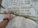 
John ADSETT
9 Aug 1900
aged 77

Louisa ADSETT
10 Jul 1915
aged 87

Sherwood (Anglican) Cemetery, Brisbane

