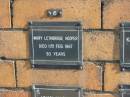 Mary Lethbridge HOOPER 11-Feb-1967 83 yrs Sherwood (Anglican) Cemetery, Brisbane 