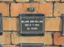 William John HOLLAND 9-7-1954 69 yrs Sherwood (Anglican) Cemetery, Brisbane 