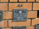 
Alfred John STEIN
19-1-1991
aged 67
Sherwood (Anglican) Cemetery, Brisbane
