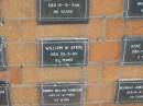 
William W ATKIN
25-5-62
87 yrs

Sherwood (Anglican) Cemetery, Brisbane
