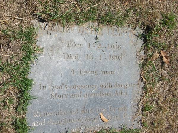 Norman Ostle Clappison  | born 1-2-1906  | Died 16-1-1993  |   | Sherwood (Anglican) Cemetery, Brisbane  | 