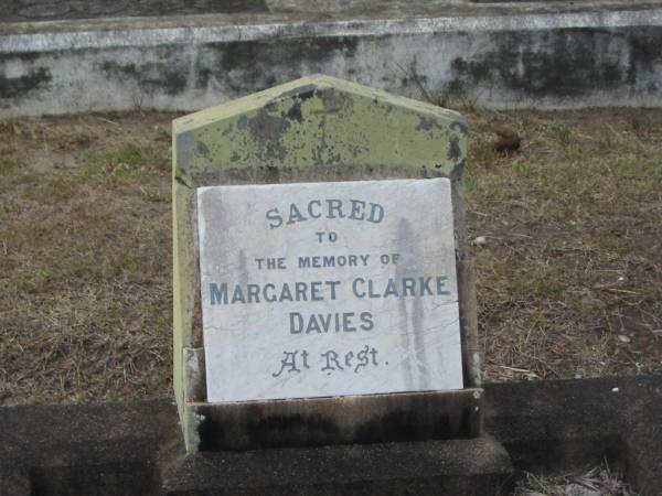 Margaret Clarke DAVIES  |   | Sherwood (Anglican) Cemetery, Brisbane  |   | 