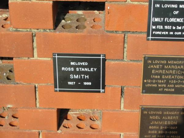 Ross Stanley SMITH  | 1927-1999  |   | Sherwood (Anglican) Cemetery, Brisbane  |   | 