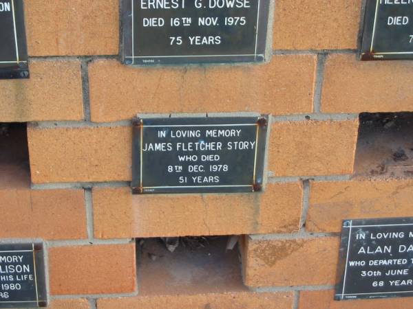 James Fletcher STORY  | 8 Dec 1978  | 51 yrs  |   | Sherwood (Anglican) Cemetery, Brisbane  | 