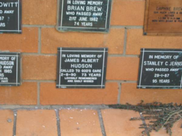 James Albert HUDSON  | 2-8-90  | 73 yrs  |   | Sherwood (Anglican) Cemetery, Brisbane  | 