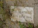 
A.H. MATHIES,
died Sept 1914;
Silverleigh Lutheran cemetery, Rosalie Shire
