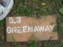 
GREENAWAY;
Slacks Creek St Marks Anglican cemetery, Daisy Hill, Logan City
