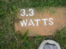 
WATTS;
Slacks Creek St Marks Anglican cemetery, Daisy Hill, Logan City

