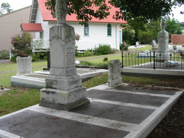 David MURRAY,  | died 25 Nov 1893 aged 54 years;  | Janet, wife,  | died 3 June 1911 aged 65 years;  | Robert MURRAY, husband father,  | died 24 Oct 1935 aged 65 years;  | Gregory MURRAY, infant grandson,  | 20-4-1957;  | Slacks Creek St Mark's Anglican cemetery, Daisy Hill, Logan City  | Slacks Creek St Mark's Anglican cemetery, Daisy Hill, Logan City  | 