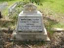 
Elizabeth SWINDALL,
died 14 Dec 1966 aged 84 years;
Thomas SWINDALL,
died 7 March 1944 aged 69 years;
parents;
South Isis cemetery, Childers, Bundaberg Region
