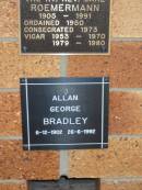 
Allan George BRADLEY
6-12-1902 to 26-6-1992

Liberal Catholic Church of St Alban, Brisbane

