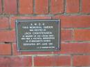 
Erected by Jack Christensen in memory of his wife
dedicated 18 Jun 1961

St Margarets Anglican memorial garden, Sandgate, Brisbane

