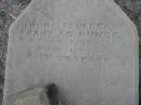 
Franz J C RUNGE
b: 1855, d: 1879 aged 24
Stone Quarry Cemetery, Jeebropilly, Ipswich
