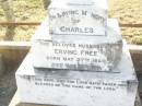 
Charles,
husband of Erving FREE,
born 27 May 1860
died 12 May 1911;
Erving FREE-MITCHELL,
mother,
grandmother of Paul,
died 21 Jan 1960 aged 88 years;
Swan Creek Anglican cemetery, Warwick Shire
