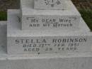 Stella ROBINSON, wife mother, died 17 Feb 1951 aged 28 years; Tallebudgera Catholic cemetery, City of Gold Coast 