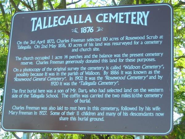 Tallegalla_Cemetery-Ipswich  | <a href=history.html>Historical Marker</a>  | 