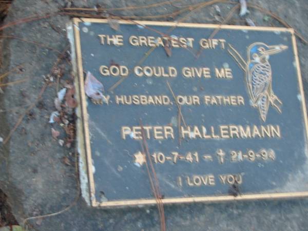 Pater HALLERMANN  | B: 10 Jul 1941  | D: 21 Sep 1994  |   | Tamborine Catholic Cemetery, Beaudesert  |   | 