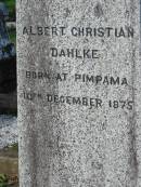 
George DOYLE
b: Brookfield 28 Apr 1869

Albert Christian DAHLKE
b: Pimpama 10 December 1875

murdered at Lethbridges Pocket (Warrego River) Easter Day 1902
(interred 13 January 1904)

a href=LethbridgesPocket.htmlLethbridges Pocketa
Tamrookum All Saints church cemetery, Beaudesert 
