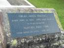 
Finlay James MACRAE
b: 12 Jun 1861 d: 26 Jul 1934
(daughter) Heather Mary LONG
b: 29 Apr 1904, d: 10 Oct 1935
Tamrookum All Saints church cemetery, Beaudesert
