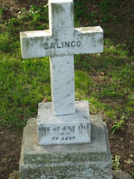 Salingo  | d: 4 Jul 1913  | Tamrookum All Saints church cemetery, Beaudesert  | 